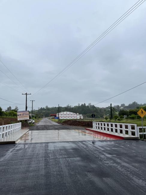 Ponte na divisa entre Harmonia e Tupandi tem trnsito liberado