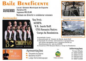 Municpio ter baile beneficente dia 25