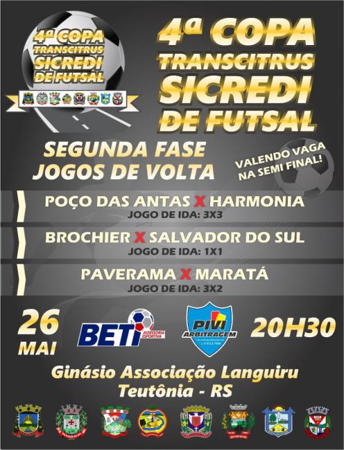 Copa Transcitrus de Futsal: Harmonia entra em quadra nesta sexta-feira para buscar a classificao