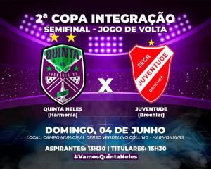 Quinta Neles disputa jogos decisivos neste domingo em Harmonia  