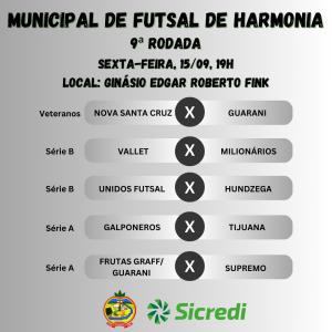 Municipal de Futsal: 8 rodada  marcada por goleadas